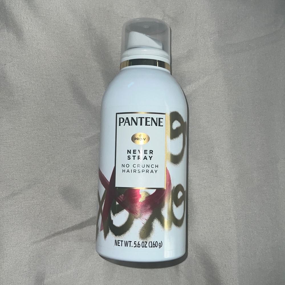 Pantene never stray no crunch hairspray